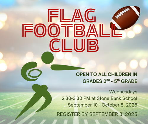 Flag Football at Stone Bank School